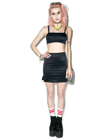 Scuba Gear Crop Top - Black