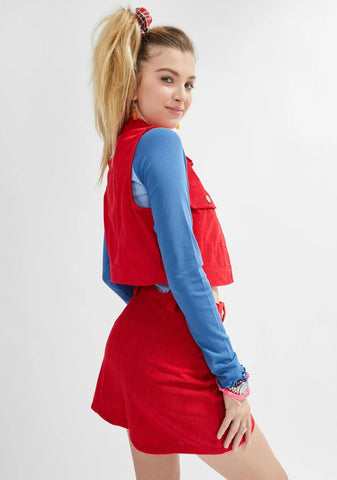 Spill It All Corduroy Mini Skirt