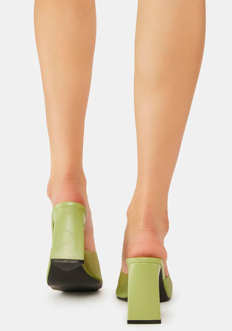 Seeing Green Mule Heels