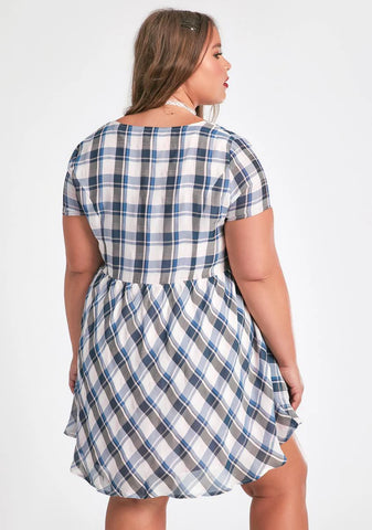 So Officially Don't Care Babydoll Dress