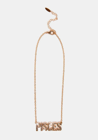 Undivided Attention Pisces Necklace