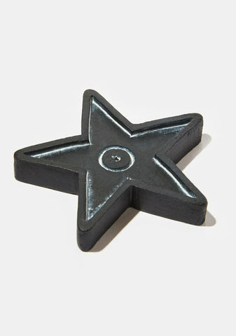 Black Star Incense Holder