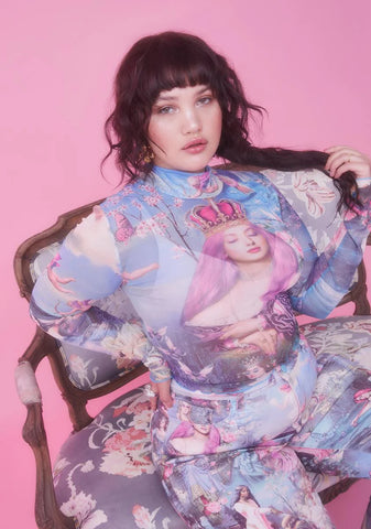 Divine Once Upon A Dime Mesh Top