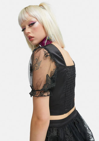 Everything Changes Butterfly Crop Top