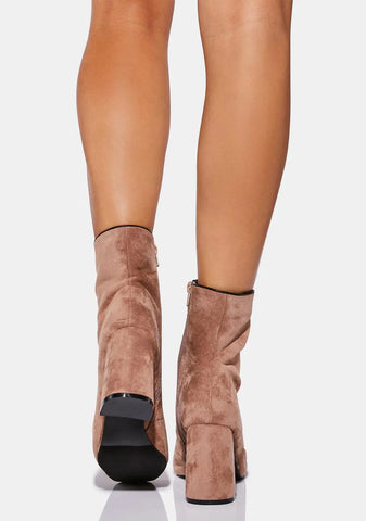 Almond What A Mystery Ankle Boots