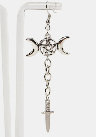 Divine Notion Dagger Drop Earrings