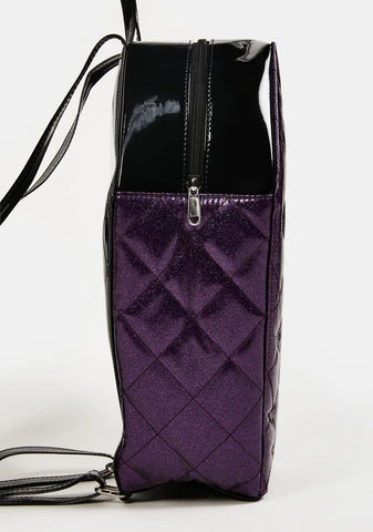 Mina Quilted Coffin Bat Backpack