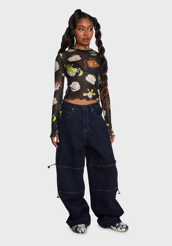 All Growed Up Mesh Top