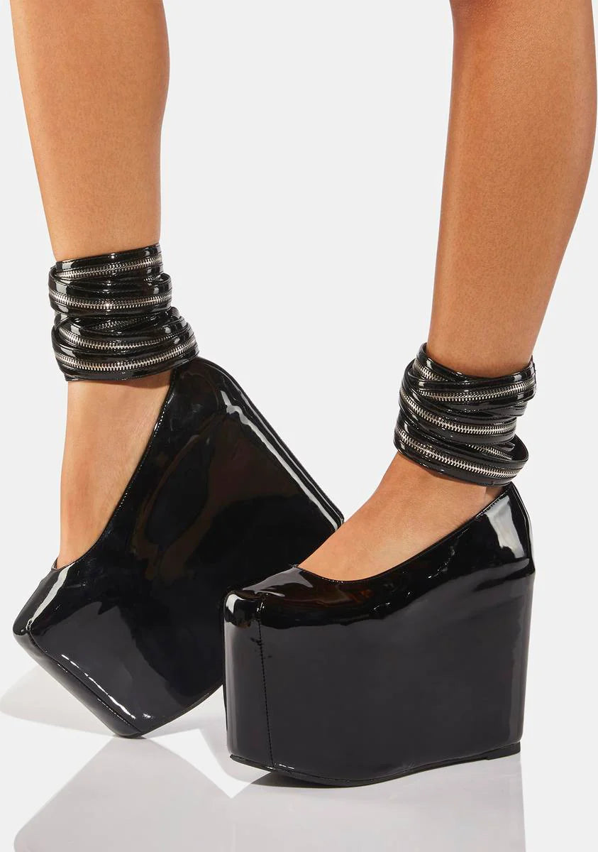 Zip It Platform Mary Janes