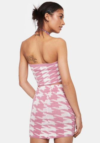 Was It Good Argyle Skirt Set