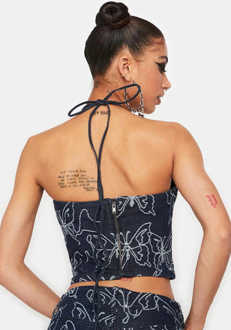 Lucia Butterfly Corset Top