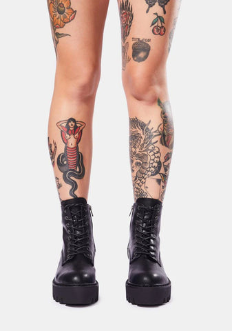 Playin' It Cool Chunky Hiker Boots