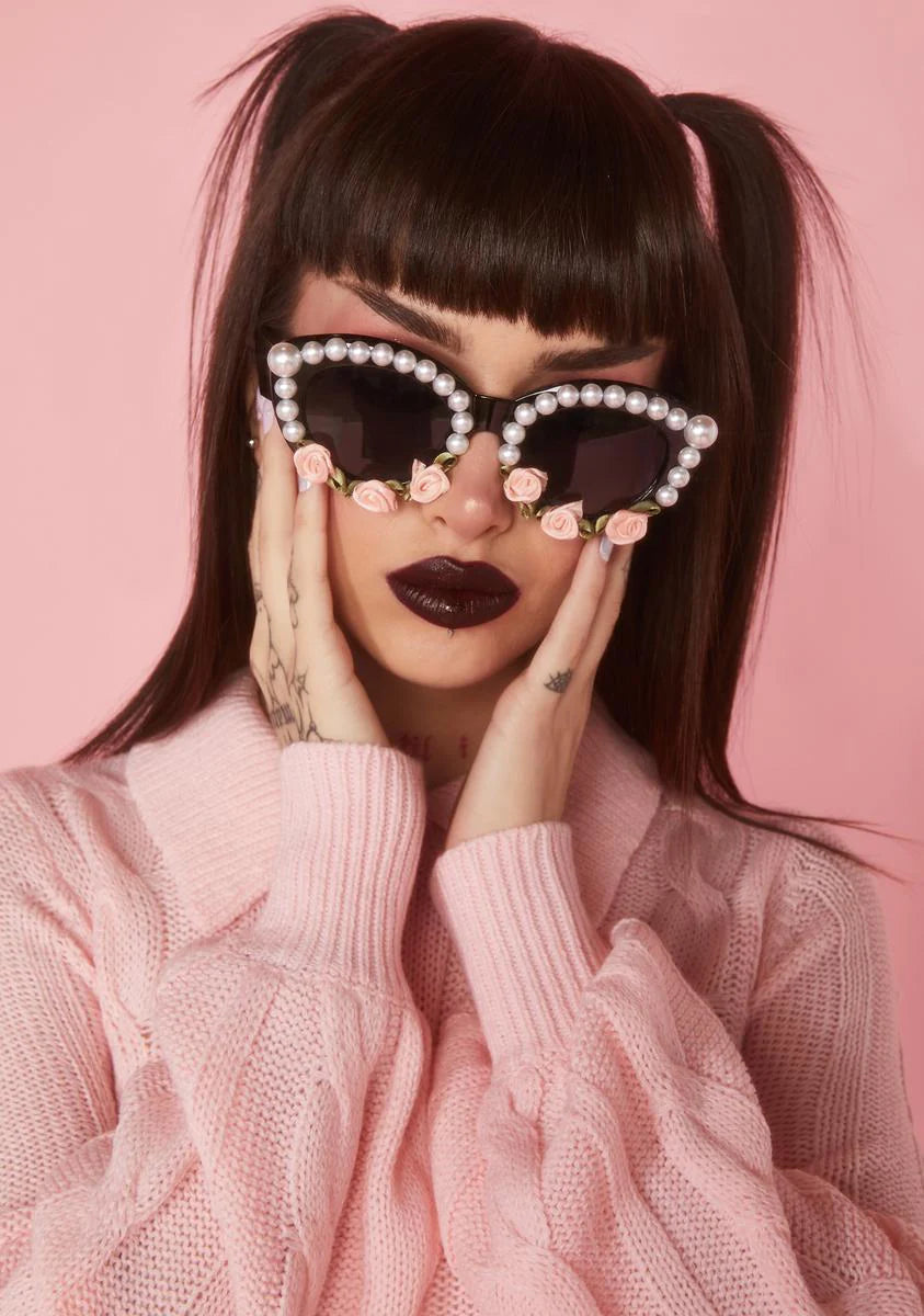 Wicked Rosy View Cat Eye Sunglasses