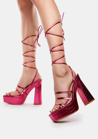 Sia Wrap Platform Heels