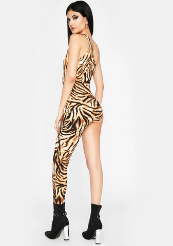 Scratch N' Bite One Leg Catsuit