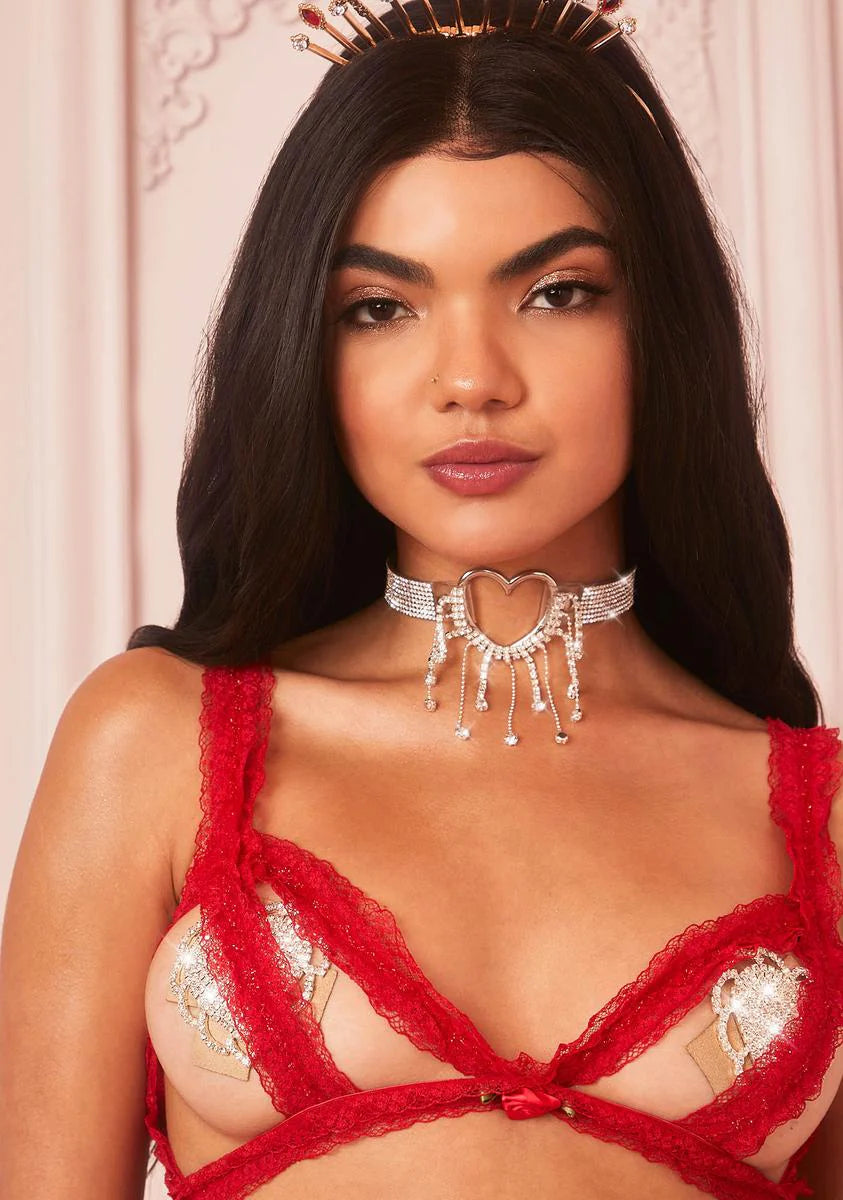 Crown Jewel Rhinestone Choker