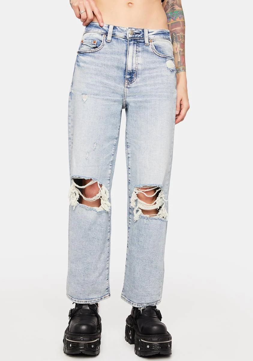 Whatever Pleaser High Rise Wide Ankle Jeans