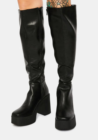Slick Nicks Knee High Boots