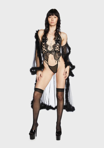 Femme Fatale Crotchless Teddy