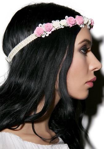 Wildwood Floral Headband - Black