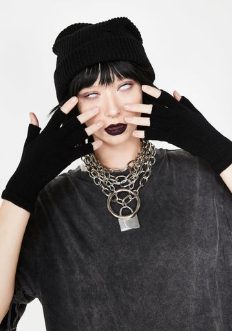 Wicked Sticky Fingers Knit Gloves