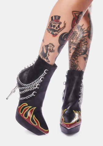 Burn Notice Chain Booties