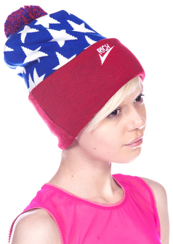 Star Pomp Beanie