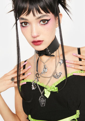Take It To The Grave Choker Necklace