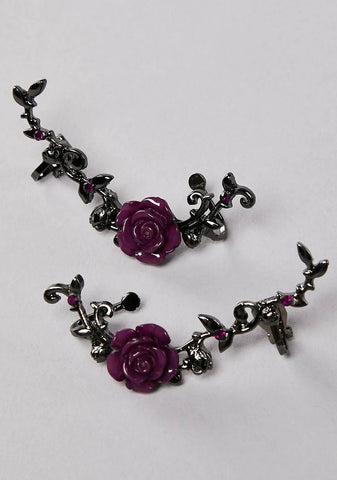 Weather Of Love Rose Ear Cuffs