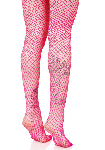Bold Move Fishnet Tights