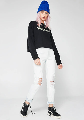 Elaine Stone Age Blue Trashed Jeans