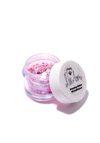 Pink Flamingo Glitter Pot