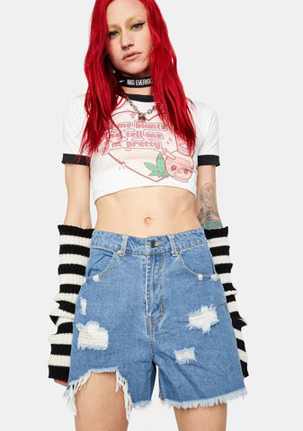 Sky Miss Renegade Denim Shorts