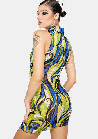 Lime Pretty Poolside Mini Dress