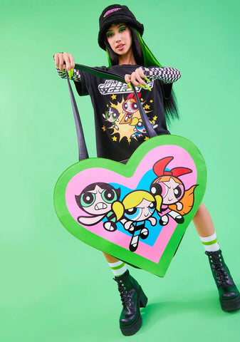 Super Hero Love Heart Tote Bag