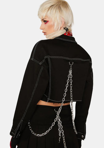 Chained Desire Crop Jacket