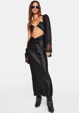 Midnight Moonlit Memories Midi Dress