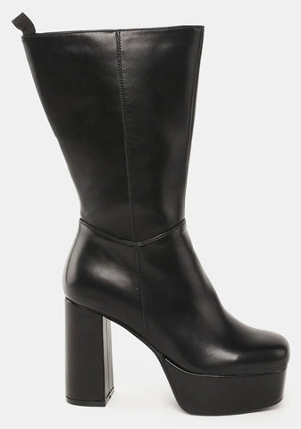 Wide Calf Going Under Platform Boots