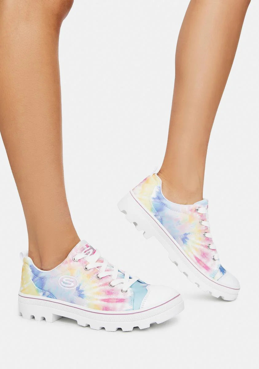 White Rainbow Berkeley Blocks Roadies Sneakers