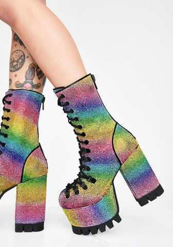 Candylicious Rhinestone Boots