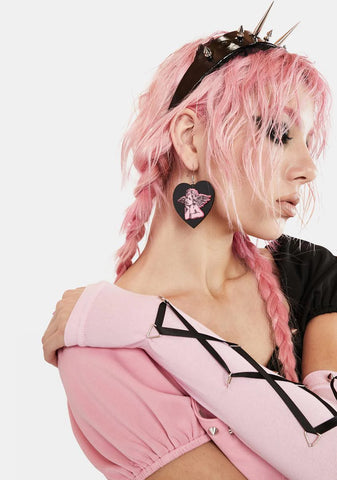 Memories Of Heaven Heart Earrings