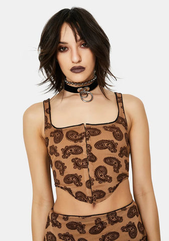 Night Flock Elix Corset Top