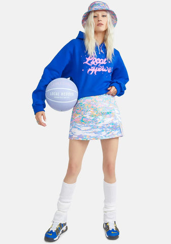 LH Airbrush Cropped Hoodie