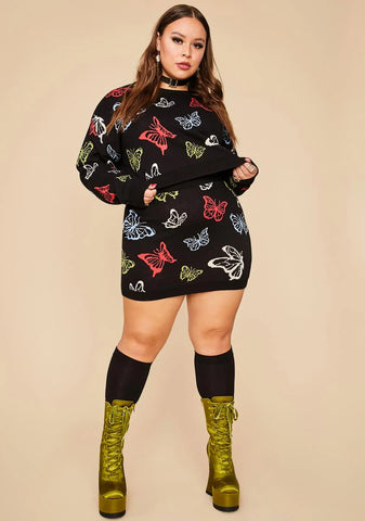 Real Magic Around Me Butterfly Sweater