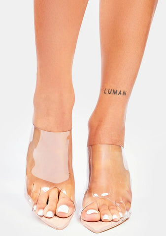 Switching Sides PVC Wedge Heels