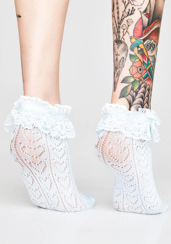 Addicted To Love Ruffle Socks