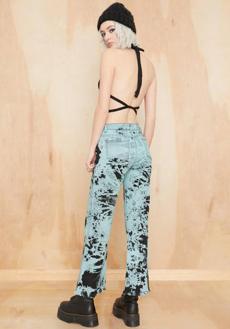 Ride Or Dye Wide Leg Jeans