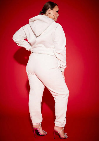 Plus Bad Bish Vibe Airbrushed Fleece Sweatpants