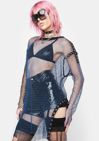 Daily Punk Perspective Network Fishnet Top