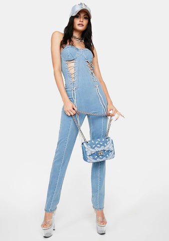 Echo In Here Denim Jumpsuit